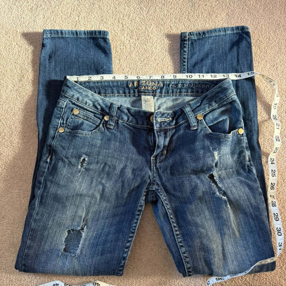 Arizona Jean Co. Distressed Skinny Jeans – Size 1 Short